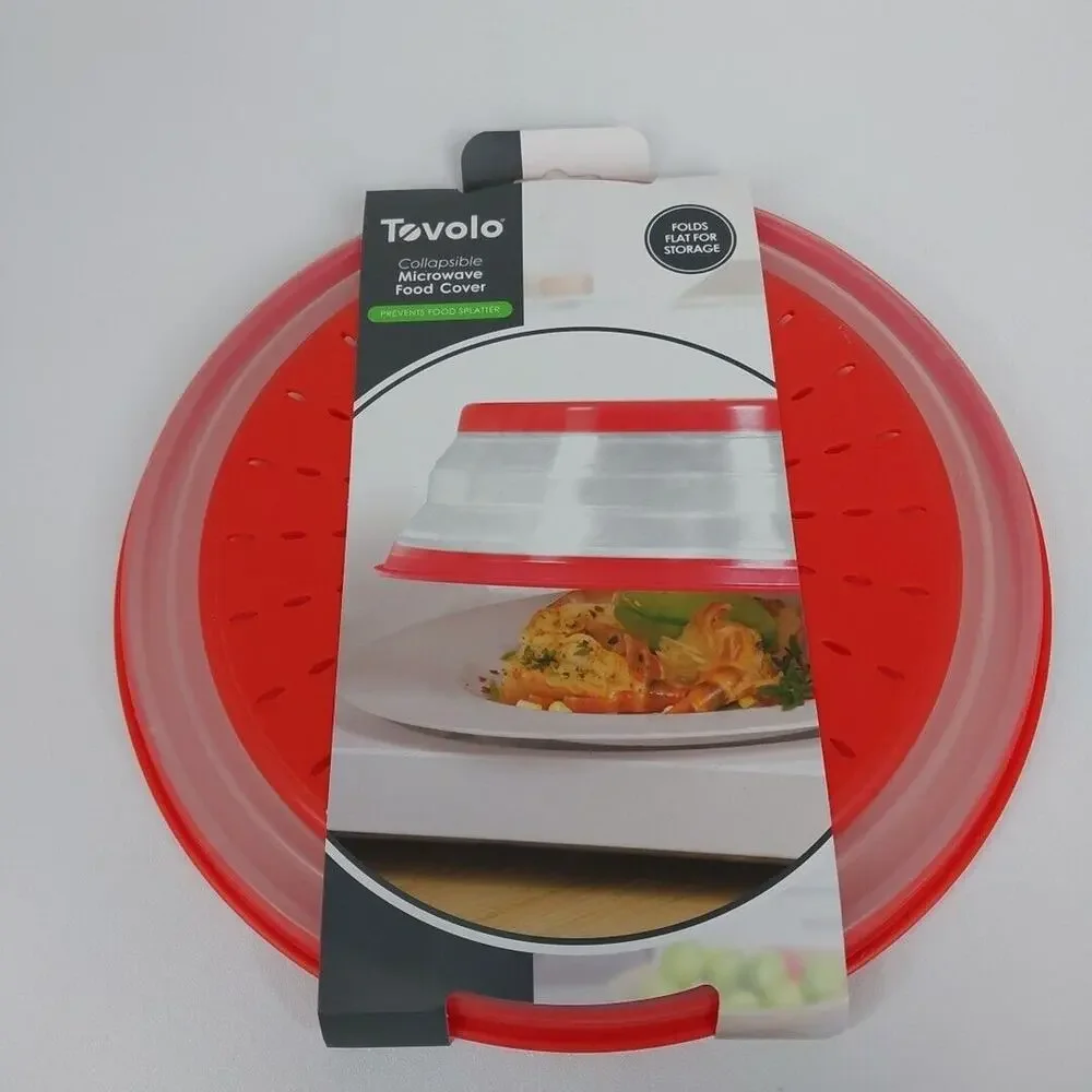 Tovolo Collapsible Microwave Food Cover, Fit Up To 10.5